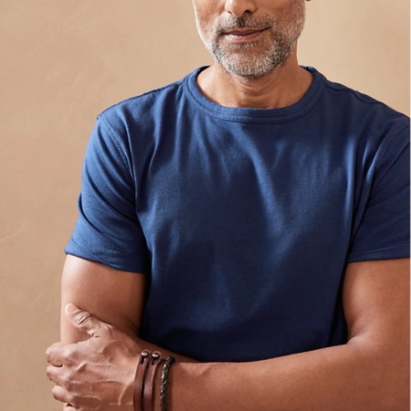 Banana Republic Other - Banana Republic Soft Wash Crew Neck T-Shirt Heathered Navy sz L